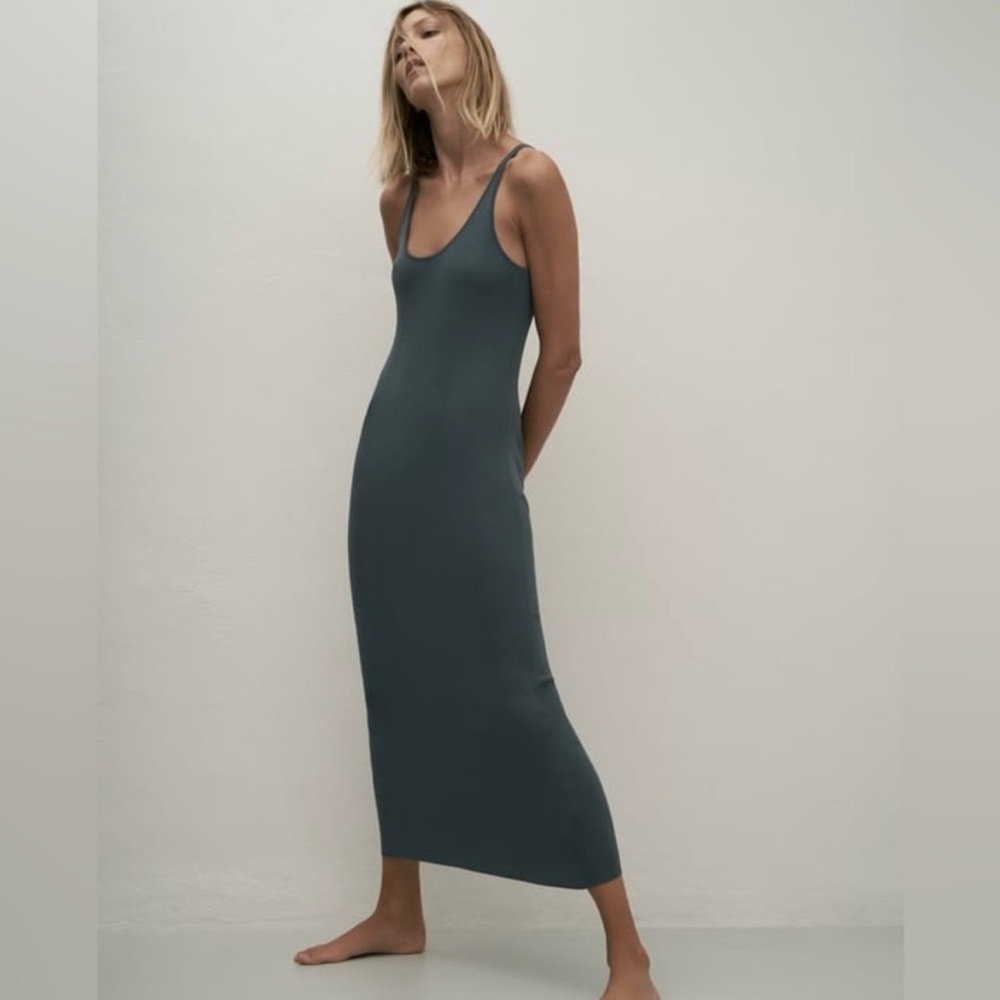 Zara long knit maxi dress size M